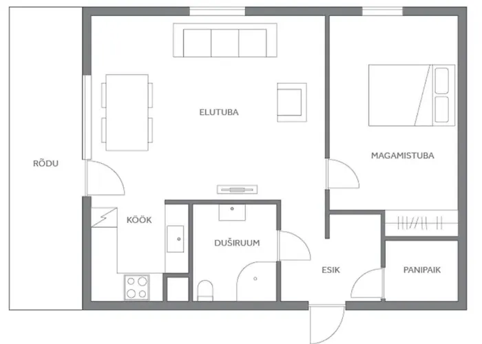 아파트 Papli 34 With Pool *